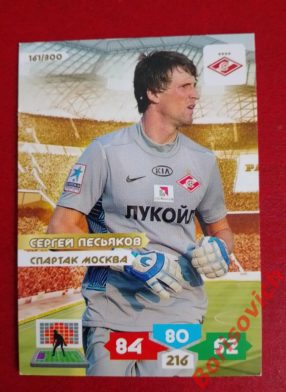 Футбол. Карточка Сергей Песьяков (Спартак Москва, Ростов, Шинник) Panini РФПЛ