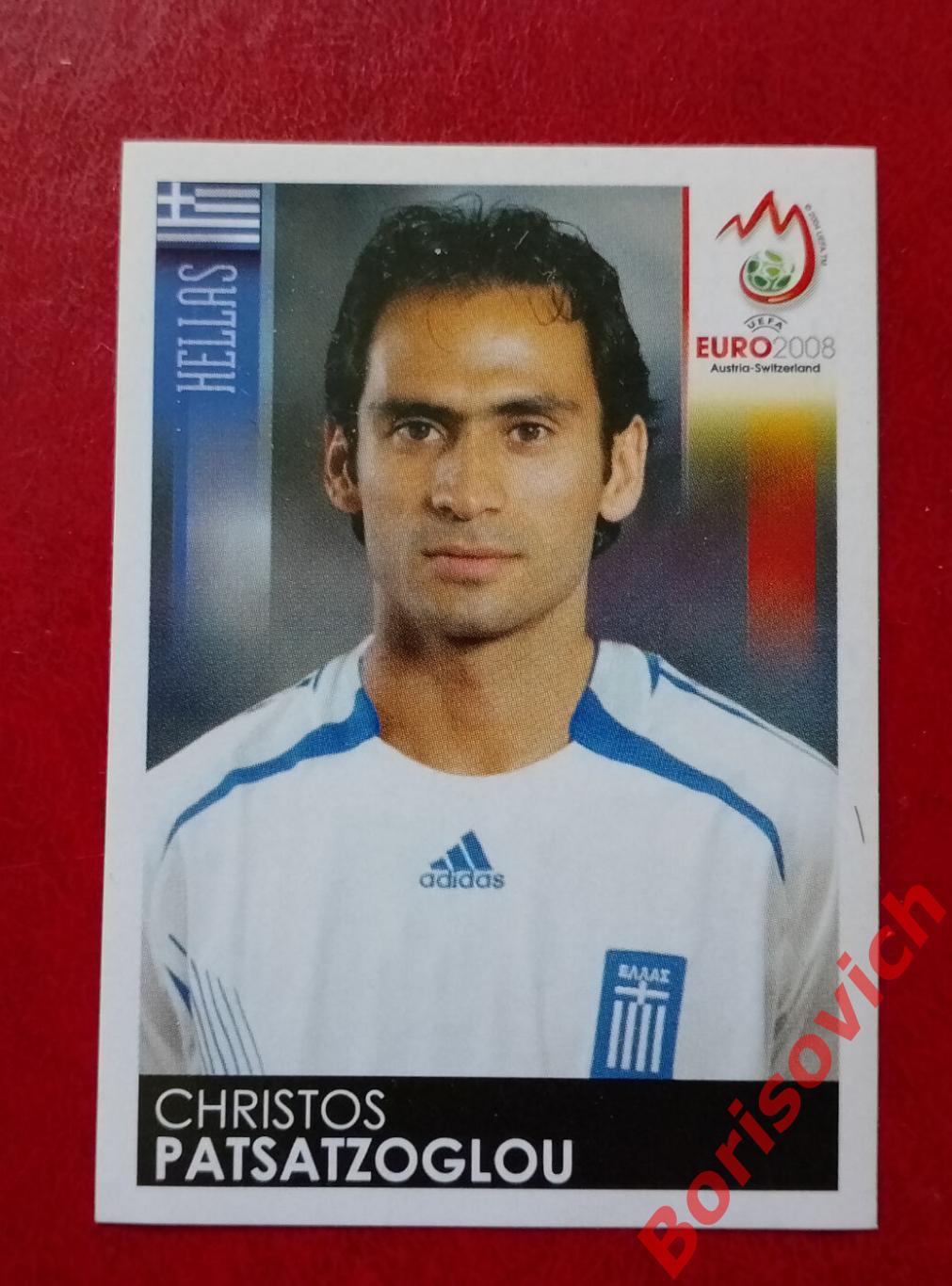 Panini EURO 2008 CHRISTOS PATSATZOGLOU HELLAS Греция 366