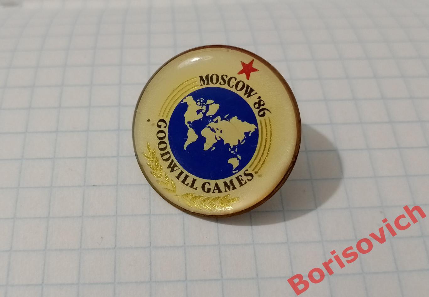 ИГРЫ ДОБРОЙ ВОЛИ МОСКВА 1986 GOODWILL GAMES Стекло Цанга