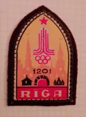 Шеврон Рига Латвия Олимпиада 1980 Символика