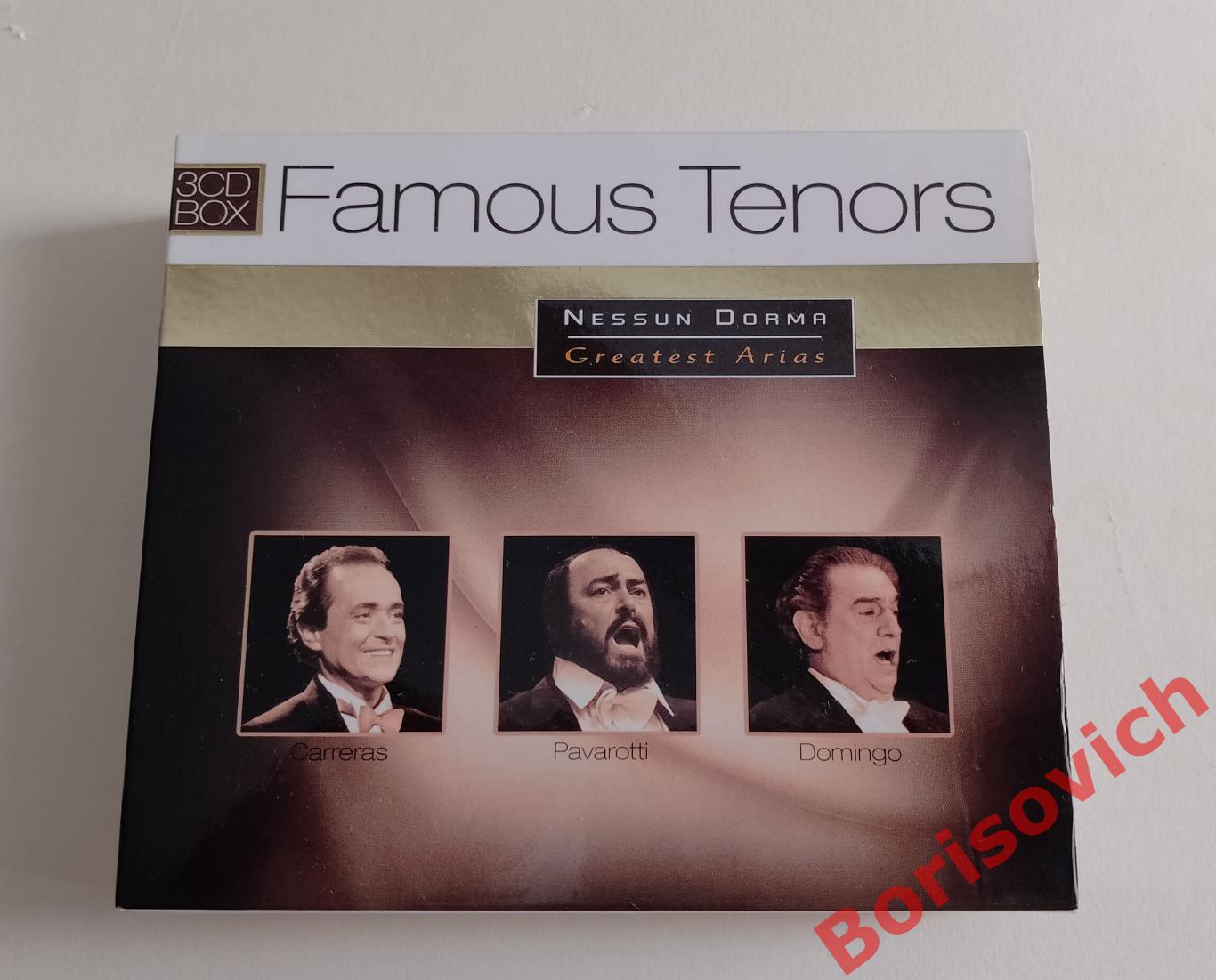 3 CD BOX Famous Tenors Три тенора КАРРЕРАС ПАВАРОТТИ ДОМИНГО 2008 Нидерланды