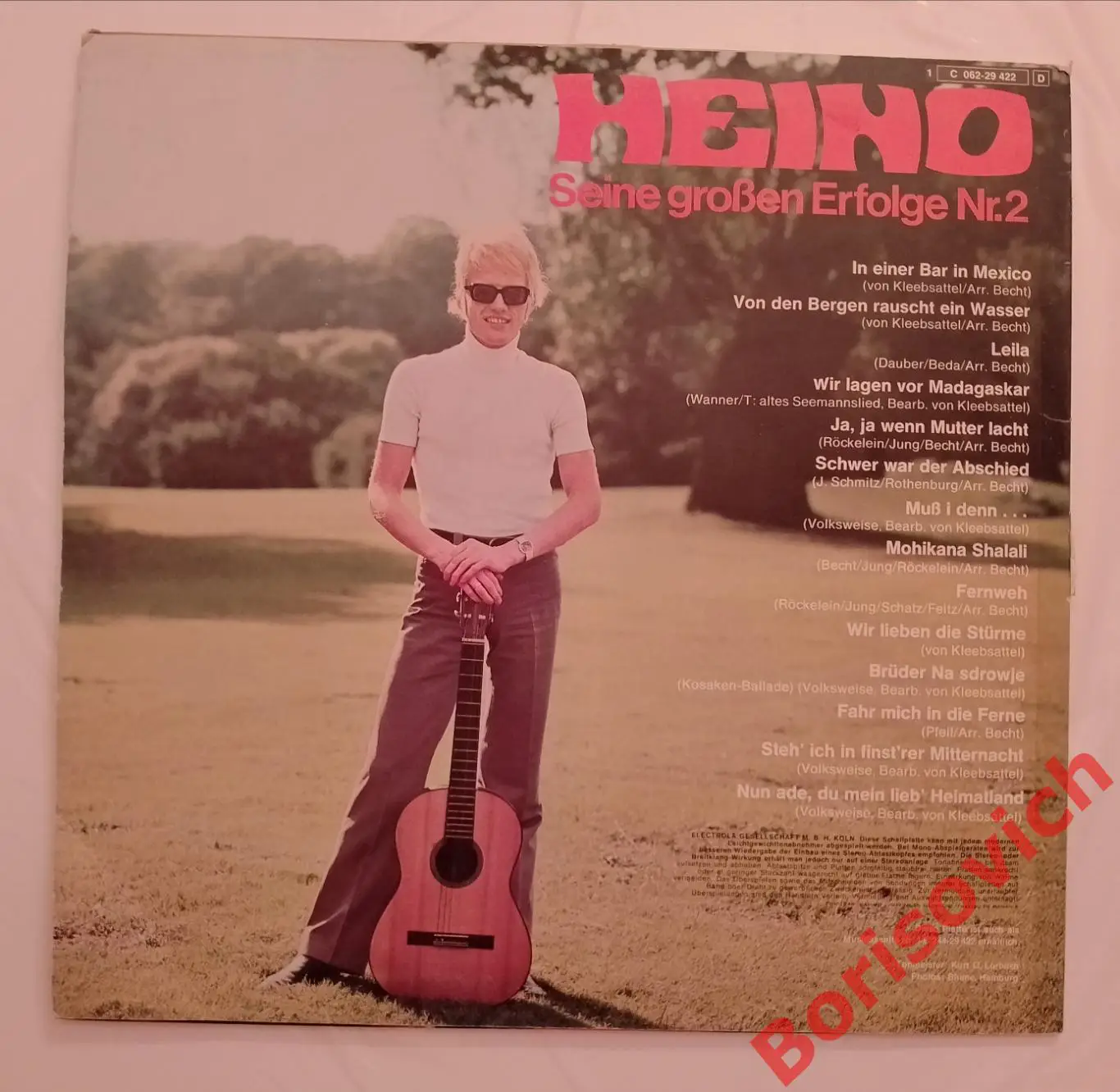 Винил HEINO In einer bar in Mexico LP 1971 EMI COLUMBIA Germany 1