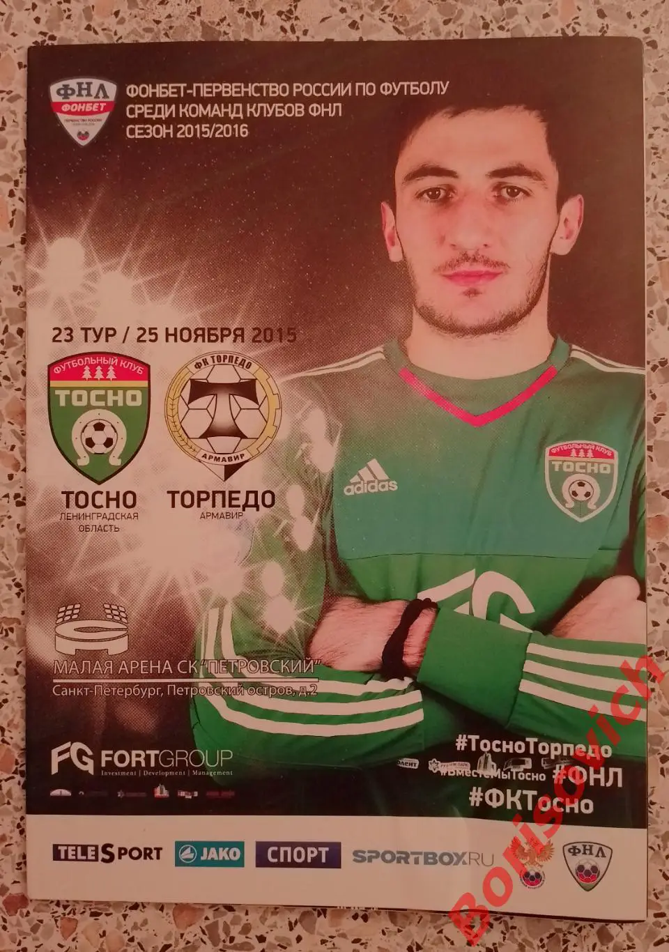 Тосно Ленинградская область - Торпедо Армавир 25-11-2015