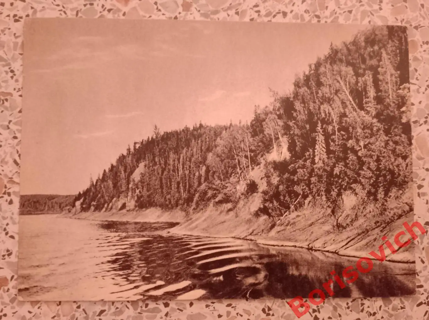 Река Енисей Правый берег в районе Курейки 1956