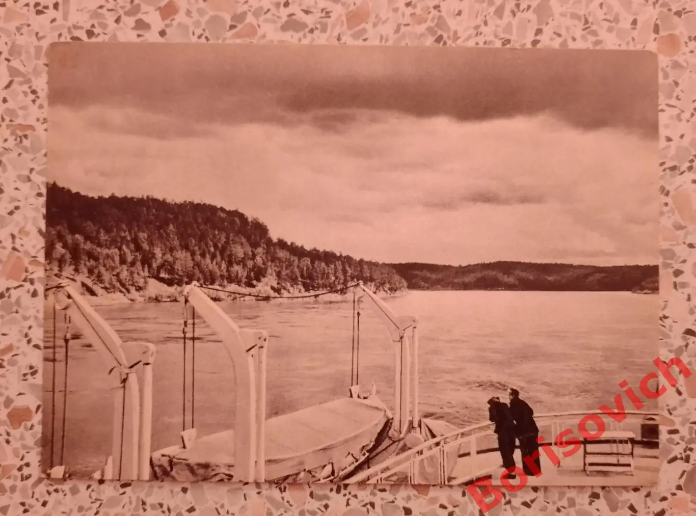 Река Енисей Пейзаж 1956