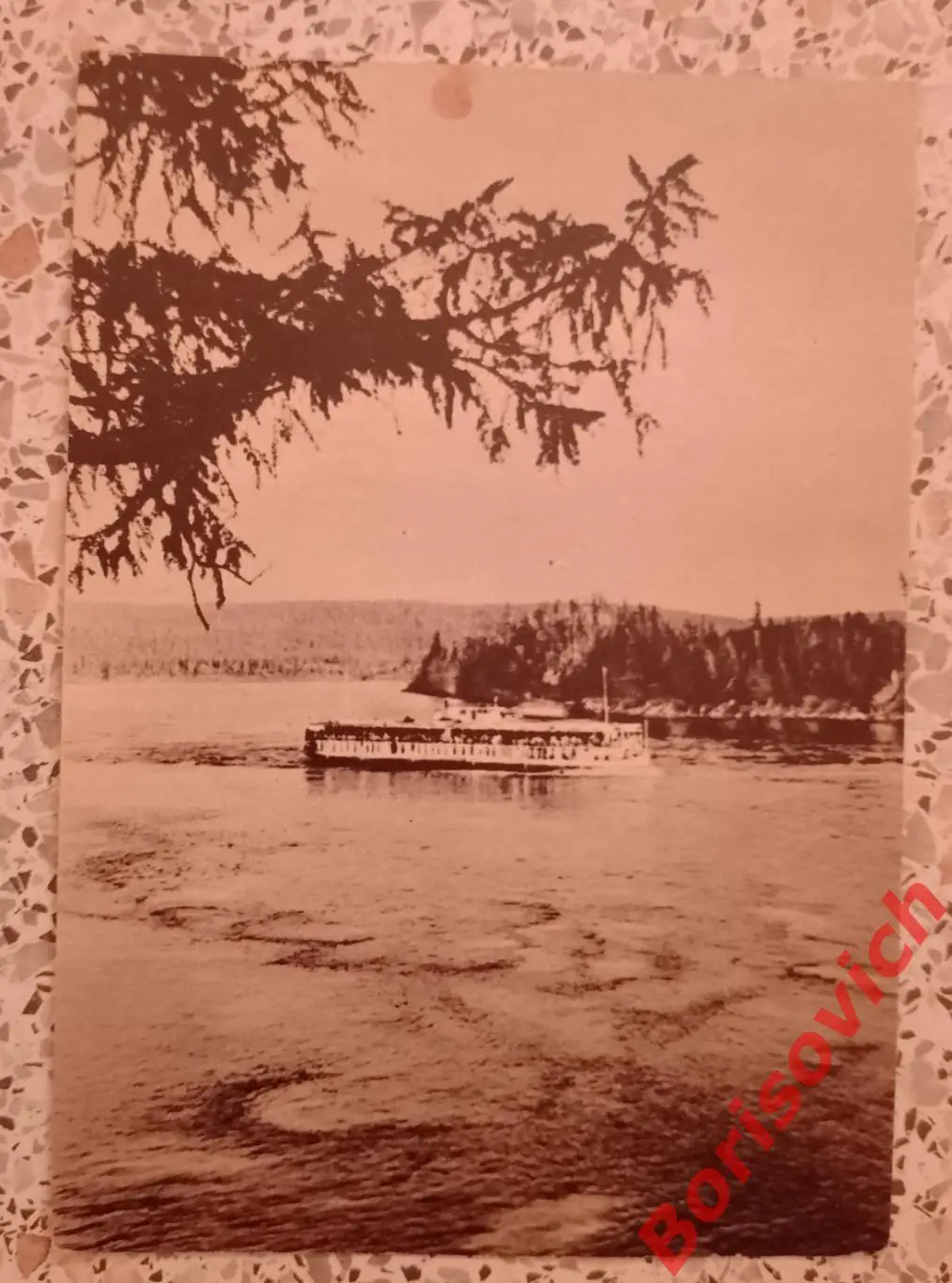 Река Енисей У острова Кораблик ( в среднем течении) 1956