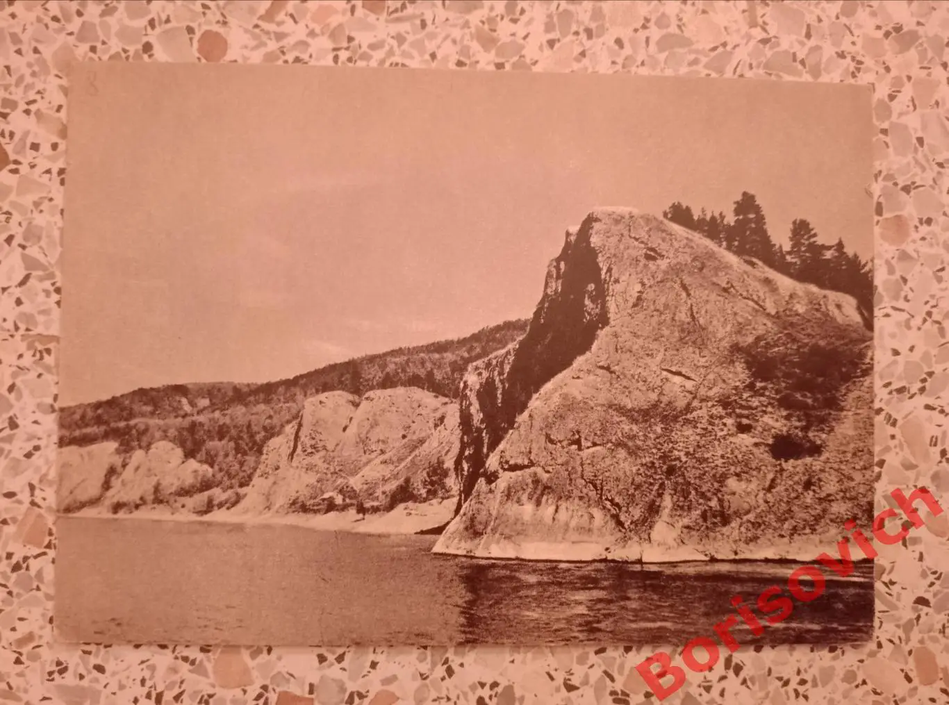 Река Енисей Скала Савинский бык 1956