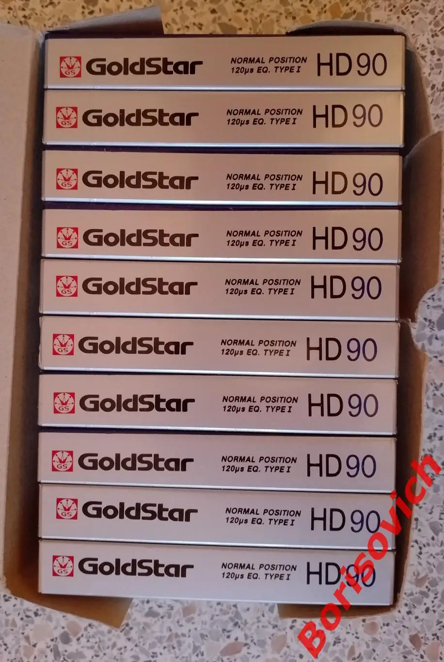 АУДИОКАССЕТЫ БЛОК ЧИСТЫЕ ЗАПЕЧАТАННЫЕ GOLD STAR HD90 Normal 10 штук 6
