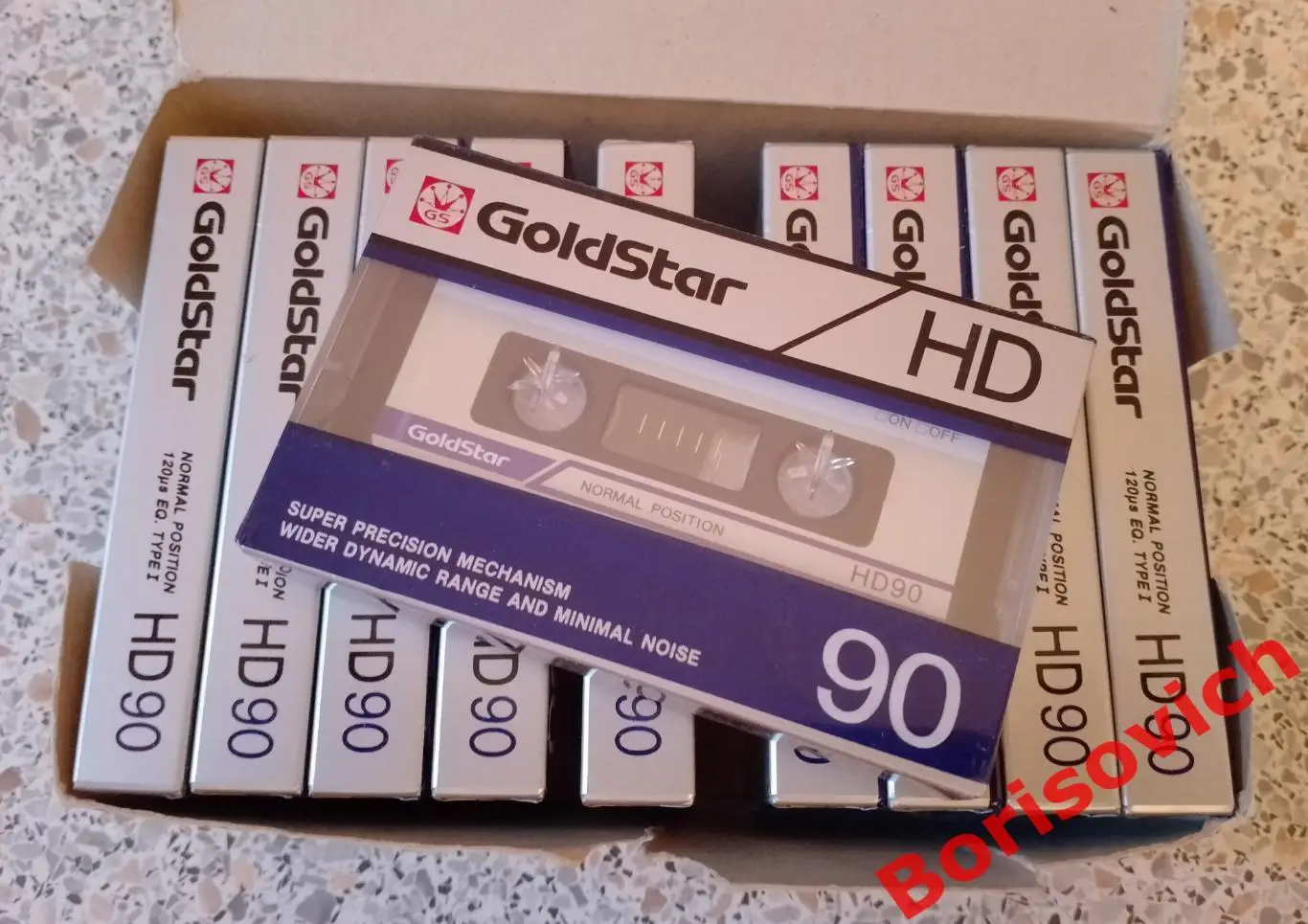 АУДИОКАССЕТЫ БЛОК ЧИСТЫЕ ЗАПЕЧАТАННЫЕ GOLD STAR HD90 Normal 10 штук 1
