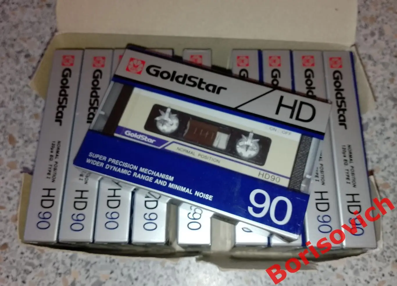 АУДИОКАССЕТЫ БЛОК ЧИСТЫЕ ЗАПЕЧАТАННЫЕ GOLD STAR HD90 Normal 10 штук