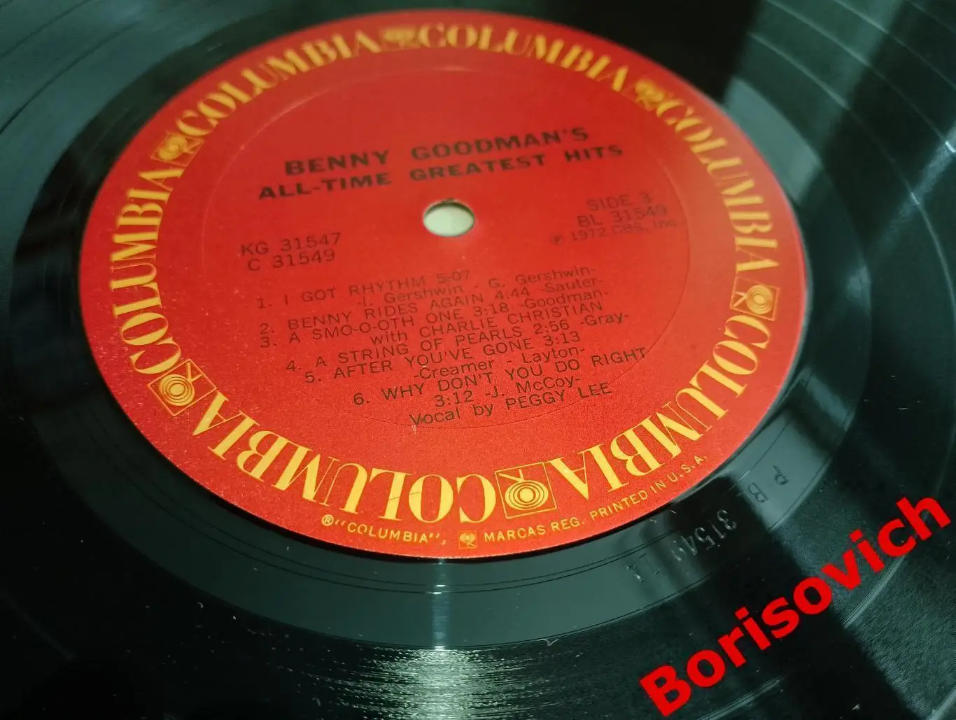 Винил Benny Goodman All time greatest hits 2 LP 1972 Columbia Made in USA 3