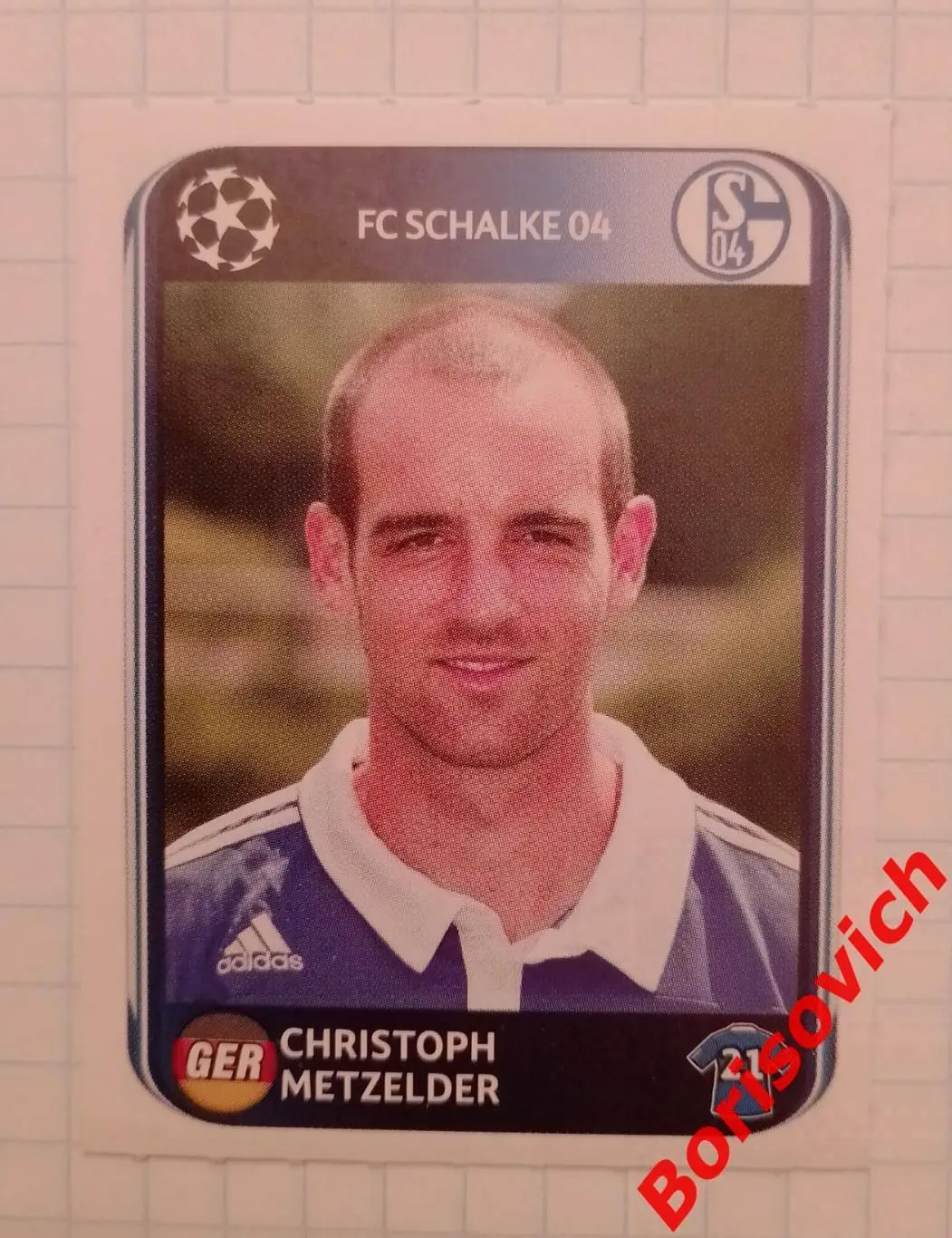 Лига Чемпионов 2010 / 2011 Christoph Metzelder FC Schalke 04 N 111. 28