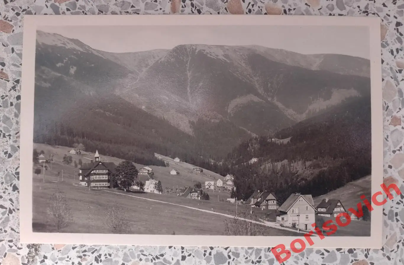 Открытка Чехия Гигантские горы Святой Пётр Зелёная гора 1950-е