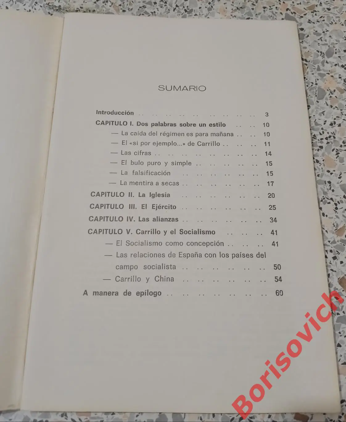 CARRILLO dos caras de una misma moneda ДВЕ СТОРОНЫ ОДНОЙ МЕДАЛИ 1972 1
