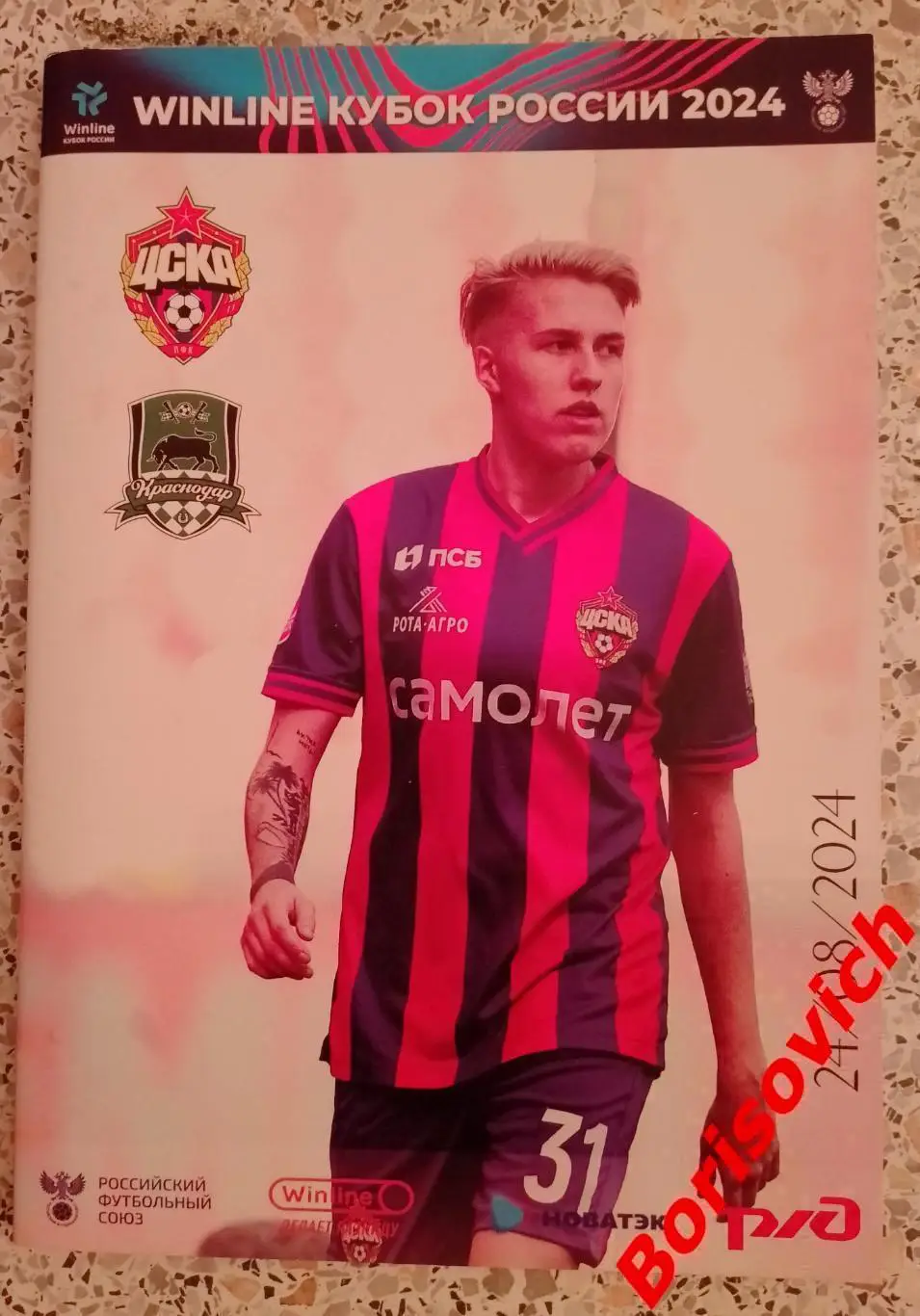 ЖФК ЦСКА Москва - ЖФК Краснодар Краснодар 24-08-2024 Кубок России