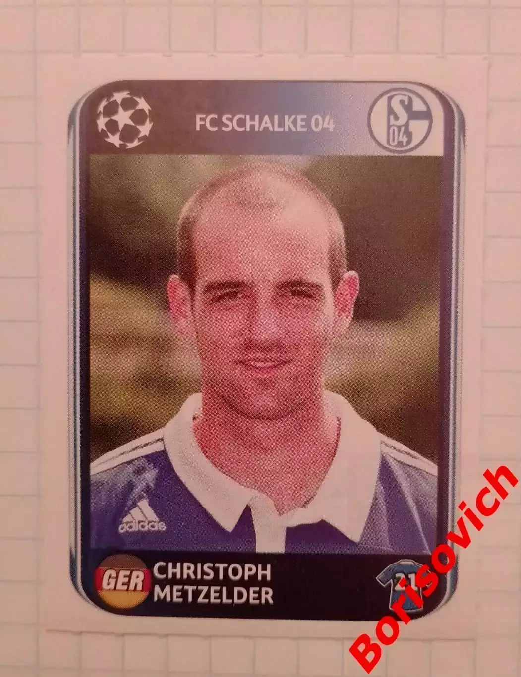 Лига Чемпионов 2010 / 2011 Christoph Metzelder FC Schalke 04 N 111. 30