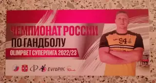 Билет Гандбол СКИФ Омская область 2022/2023.