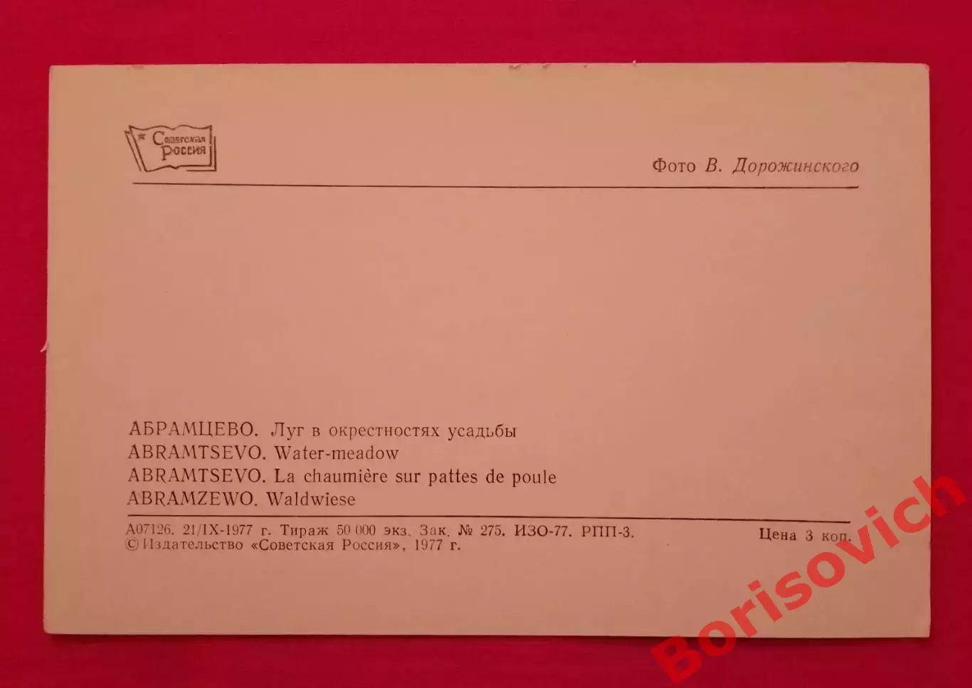 Абрамцево Луг в окрестностях усадьбы 1977 1