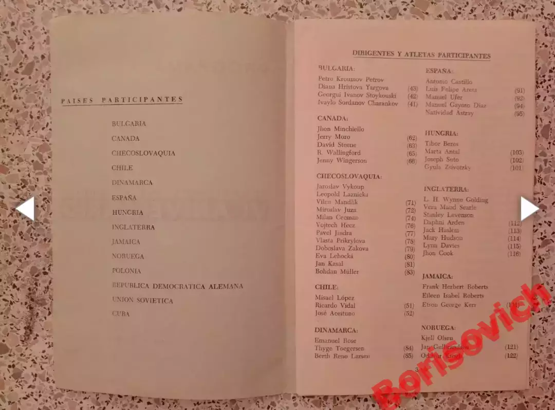 RARE! КУБА ГАВАНА Лёгкая атлетика VI Междунар фестиваль спорта 1964 Сборная СССР 1