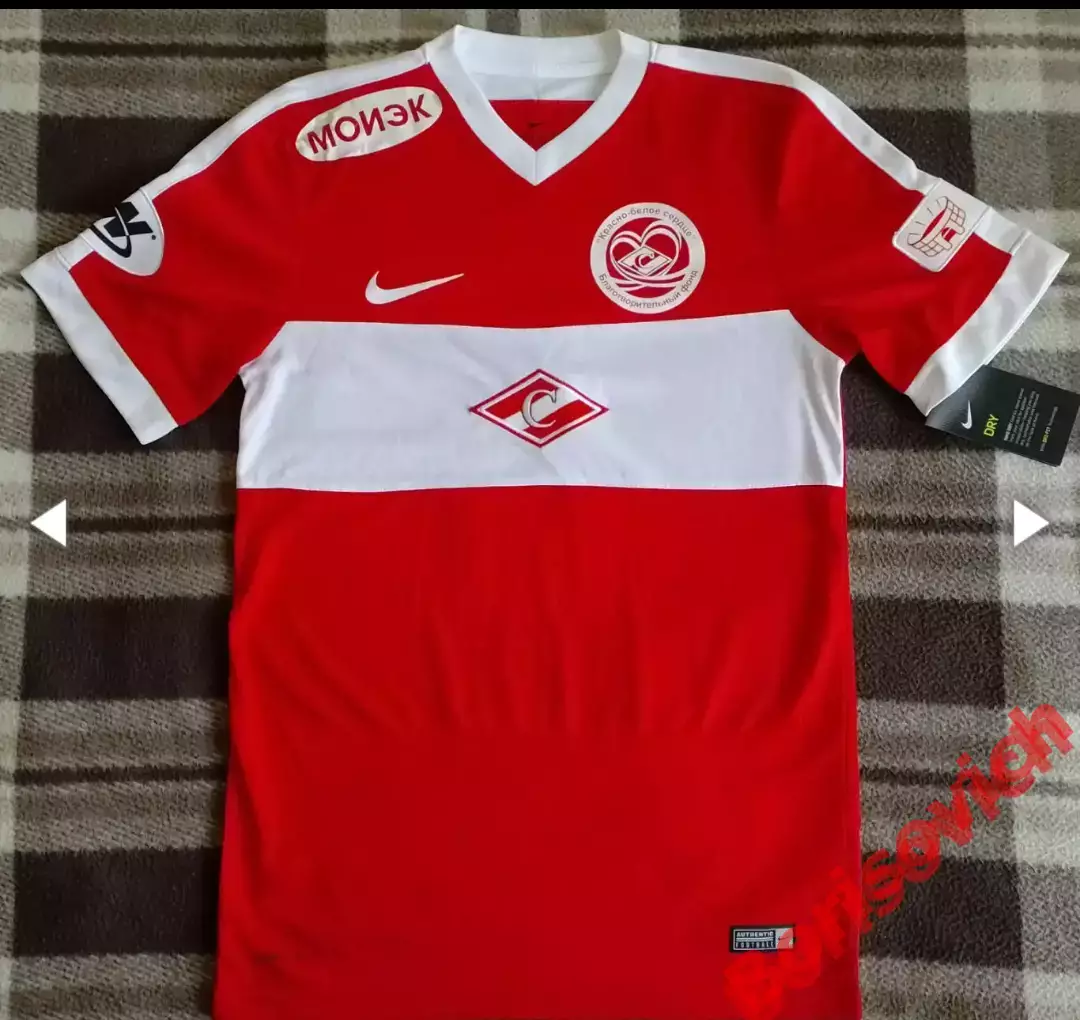 Игровая футболка Пляжный футбольный клуб Спартак БЕНЖАМИН 2012