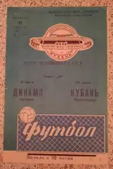 Кубань Краснодар - Динамо Сухуми 11-08-1972