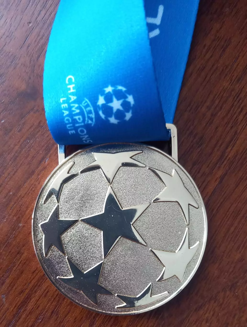 Футбол медаль победителя Лиги чемпионов 2018 1