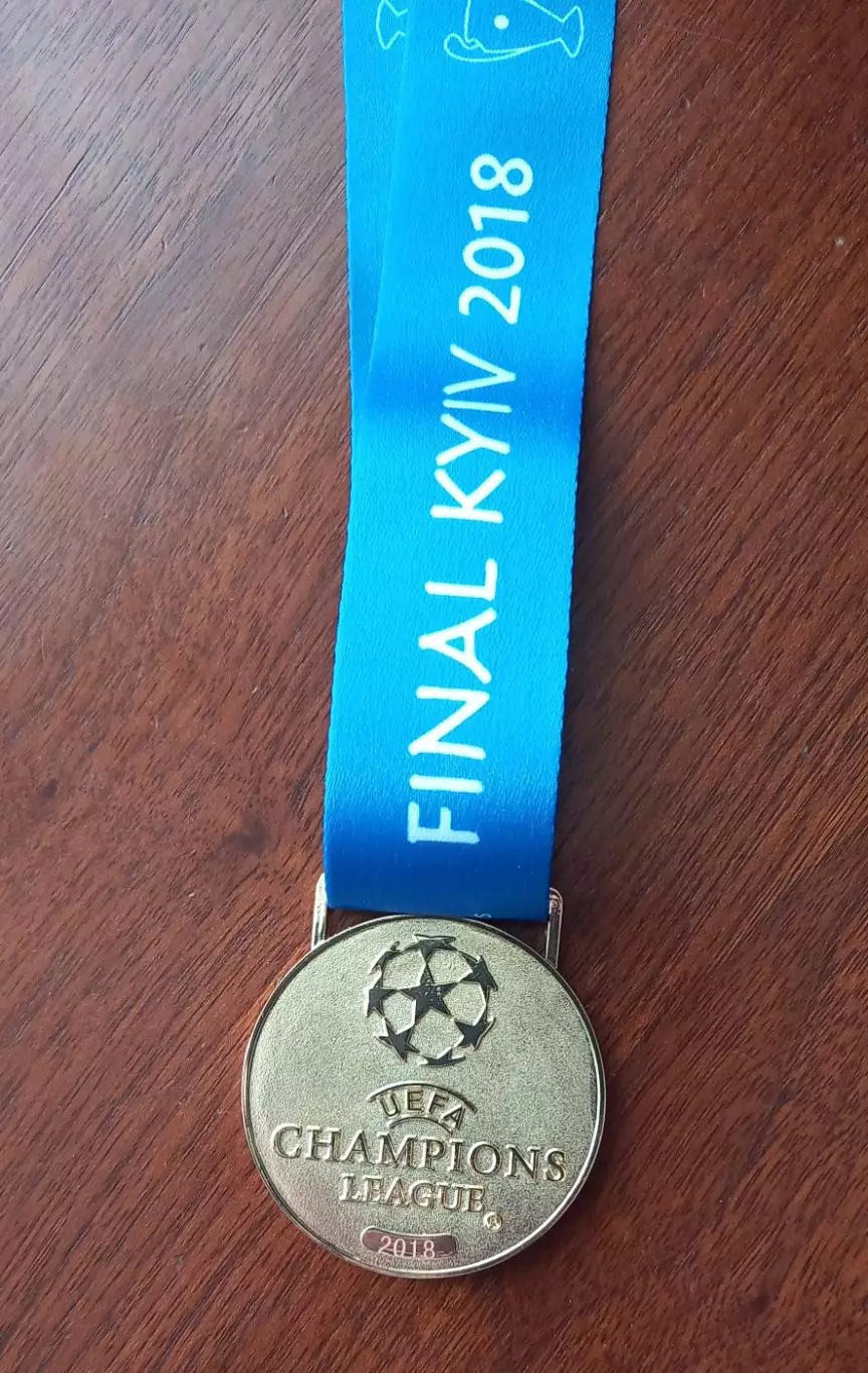 Футбол медаль победителя Лиги чемпионов 2018 2