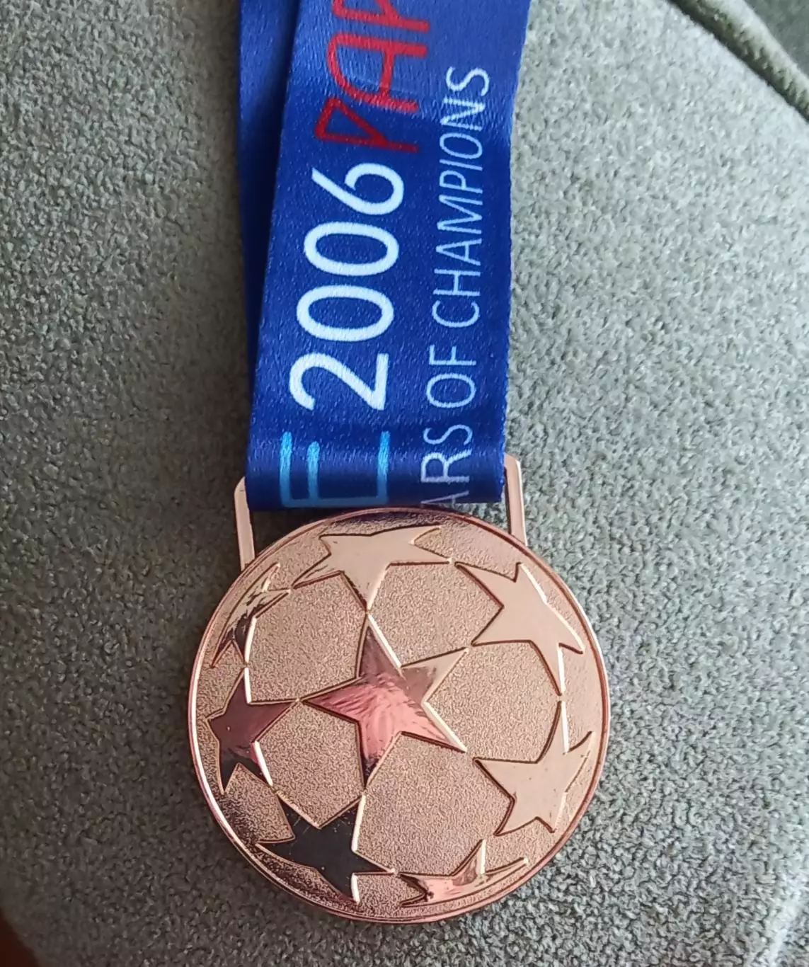 Футбол медаль победителя Лиги чемпионов 2006 1
