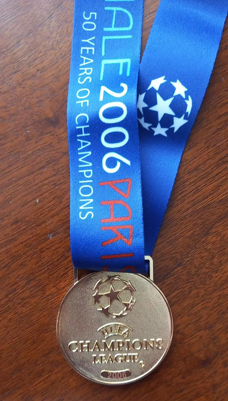 Футбол медаль победителя Лиги чемпионов 2006 2