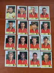 Наклейки Panini. ЧЄ 2000. Команда Бельгії.