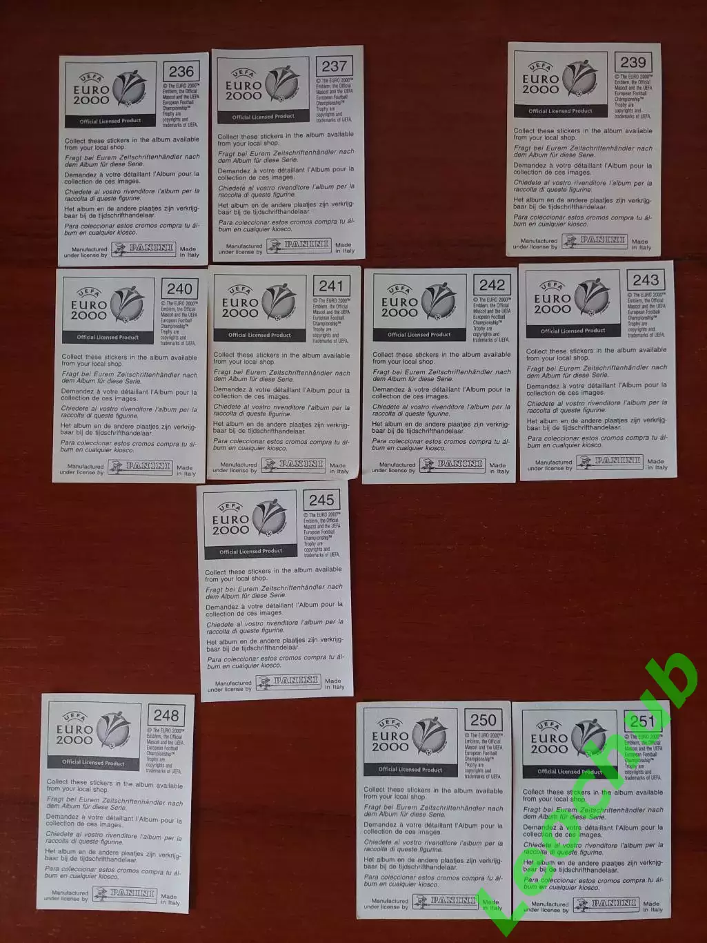 Наклейки Panini. ЧЄ 2000. Команда Норвегії. 1