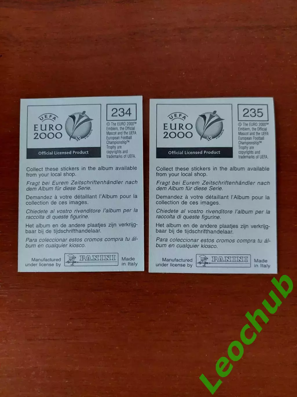 Наклейки Panini. ЧЄ 2000. Команда Норвегії. 1