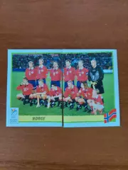 Наклейки Panini. ЧЄ 2000. Команда Норвегії.