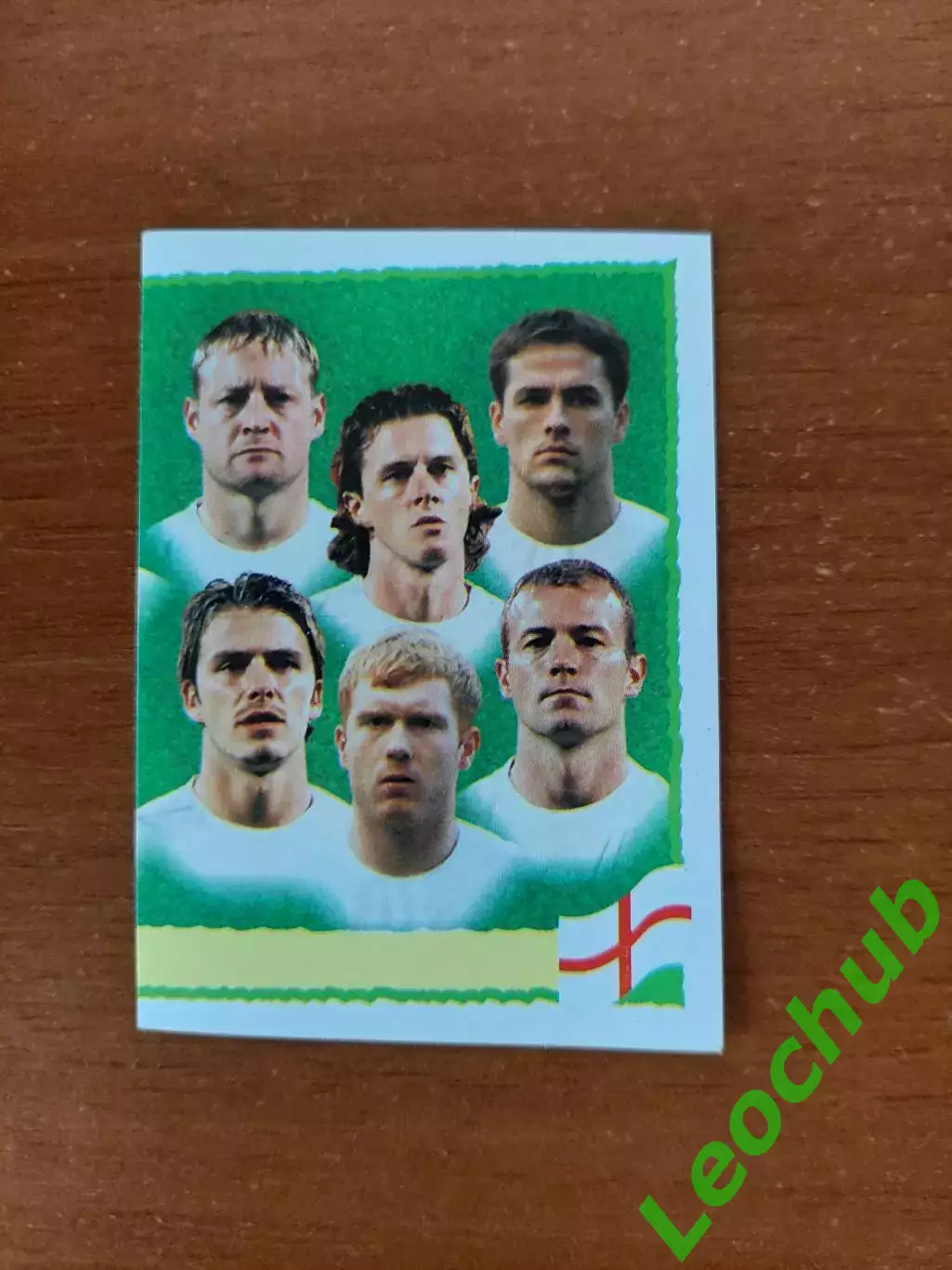 Наклейки Panini. ЧЄ 2000. Команда Англії.