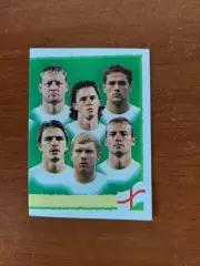 Наклейки Panini. ЧЄ 2000. Команда Англії.