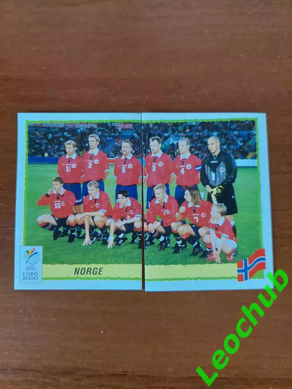 Наклейки Panini. ЧЄ 2000. Команда Норвегії.