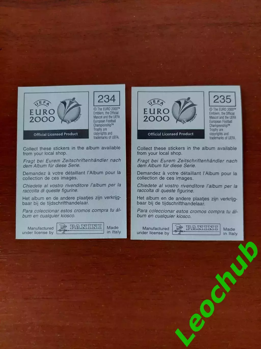 Наклейки Panini. ЧЄ 2000. Команда Норвегії. 1