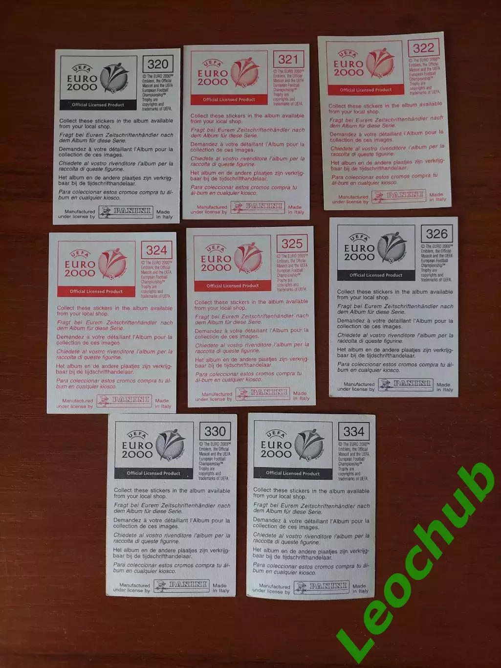 Наклейки Panini. ЧЄ 2000. Команда Данії. 1