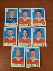 Наклейки Panini. ЧЄ 2000. Команда Данії.