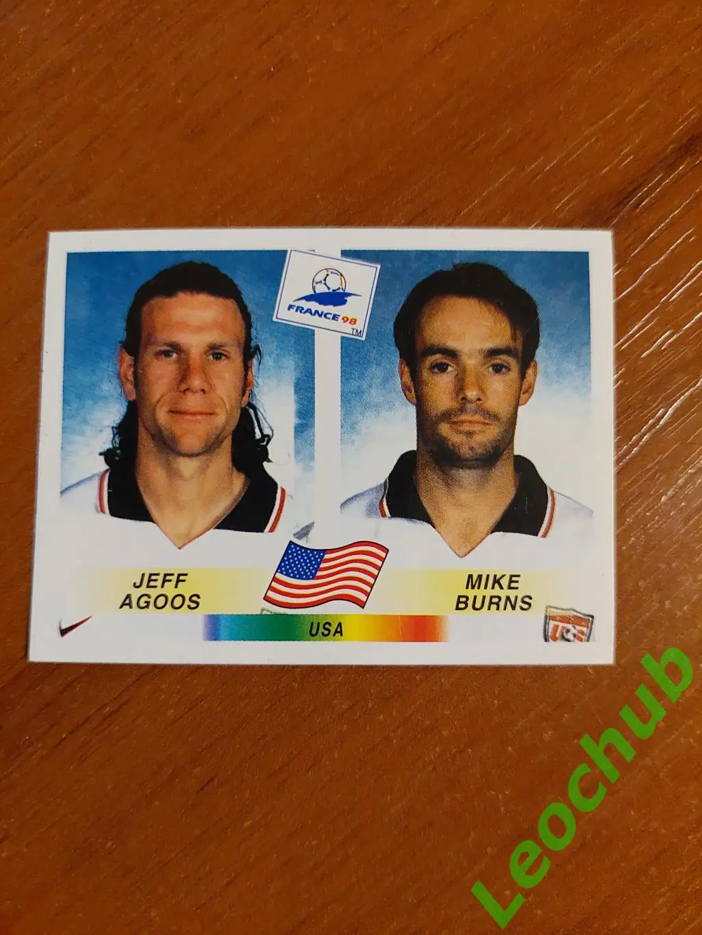 Наклейки Panini.Франція 1998. Команда США