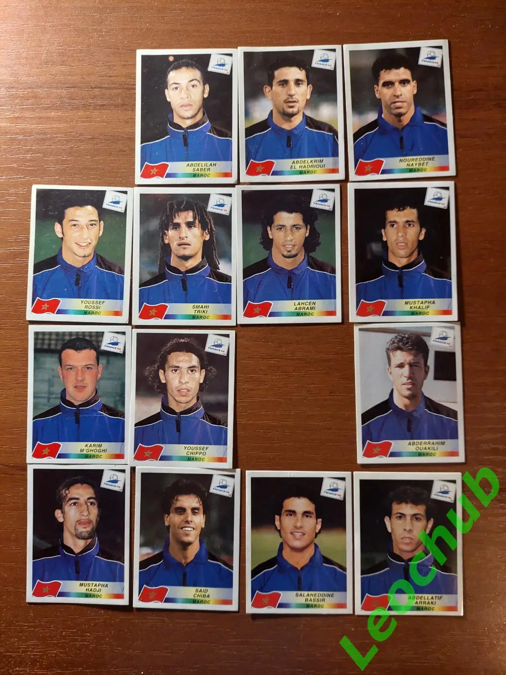 Наклейки Panini.ЧС Франція 1998. Команда Марокко.