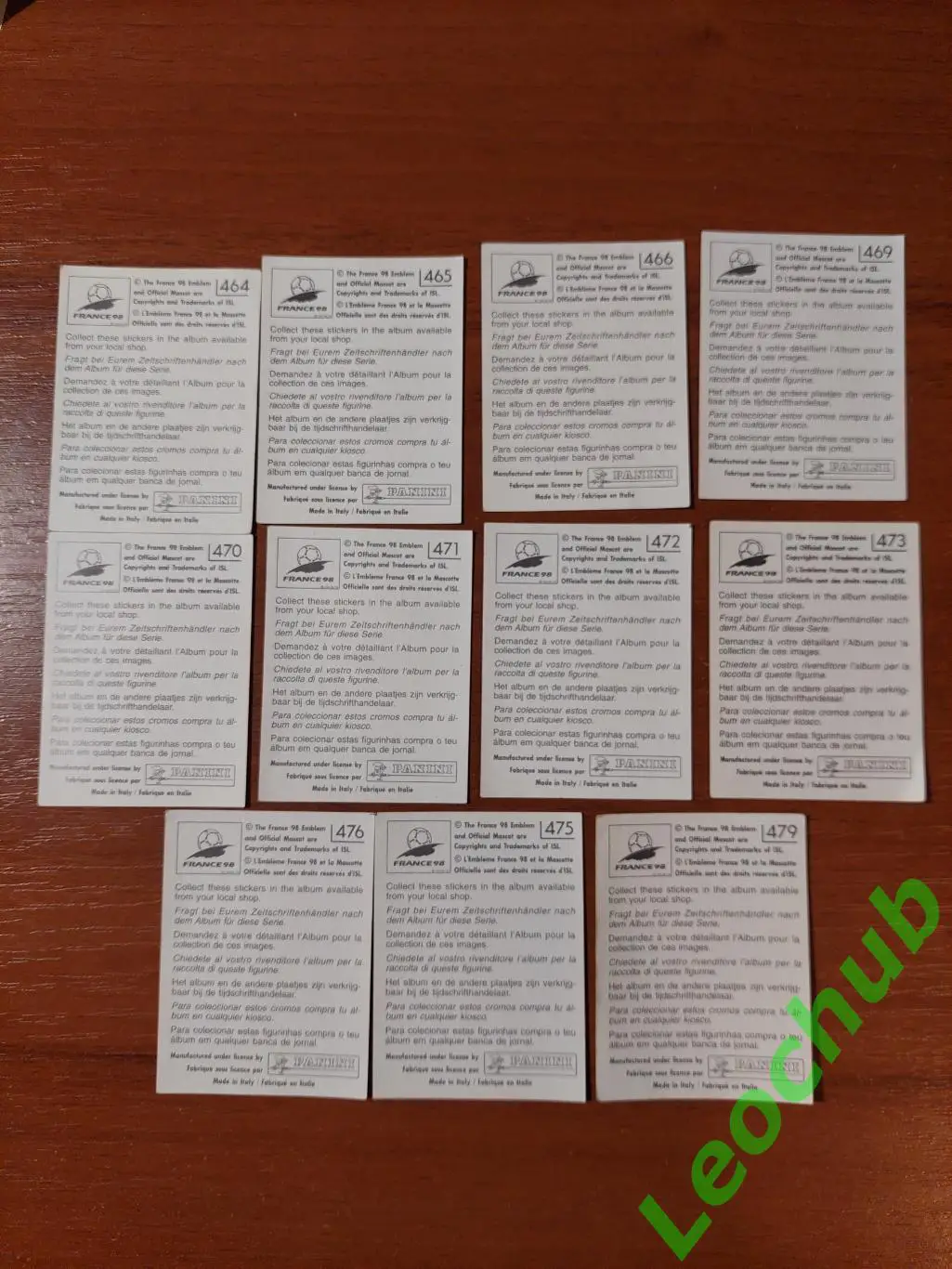 Наклейки Panini.ЧС Франція 1998. Команда Англії. 1