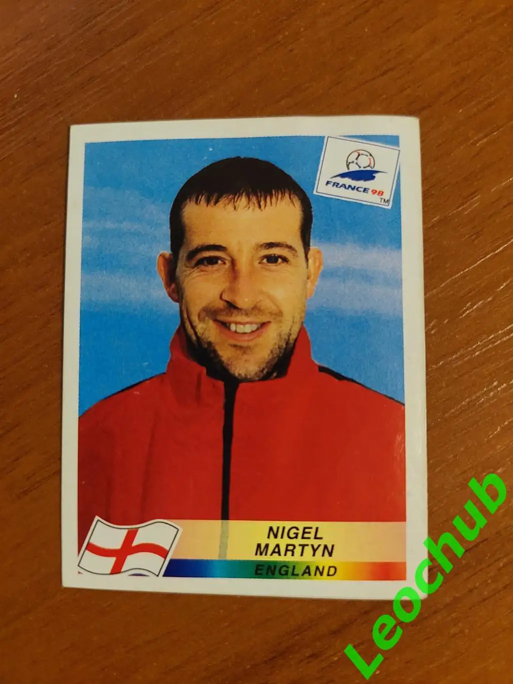 Наклейки Panini.ЧС Франція 1998. Найджел Мартін (Англія)