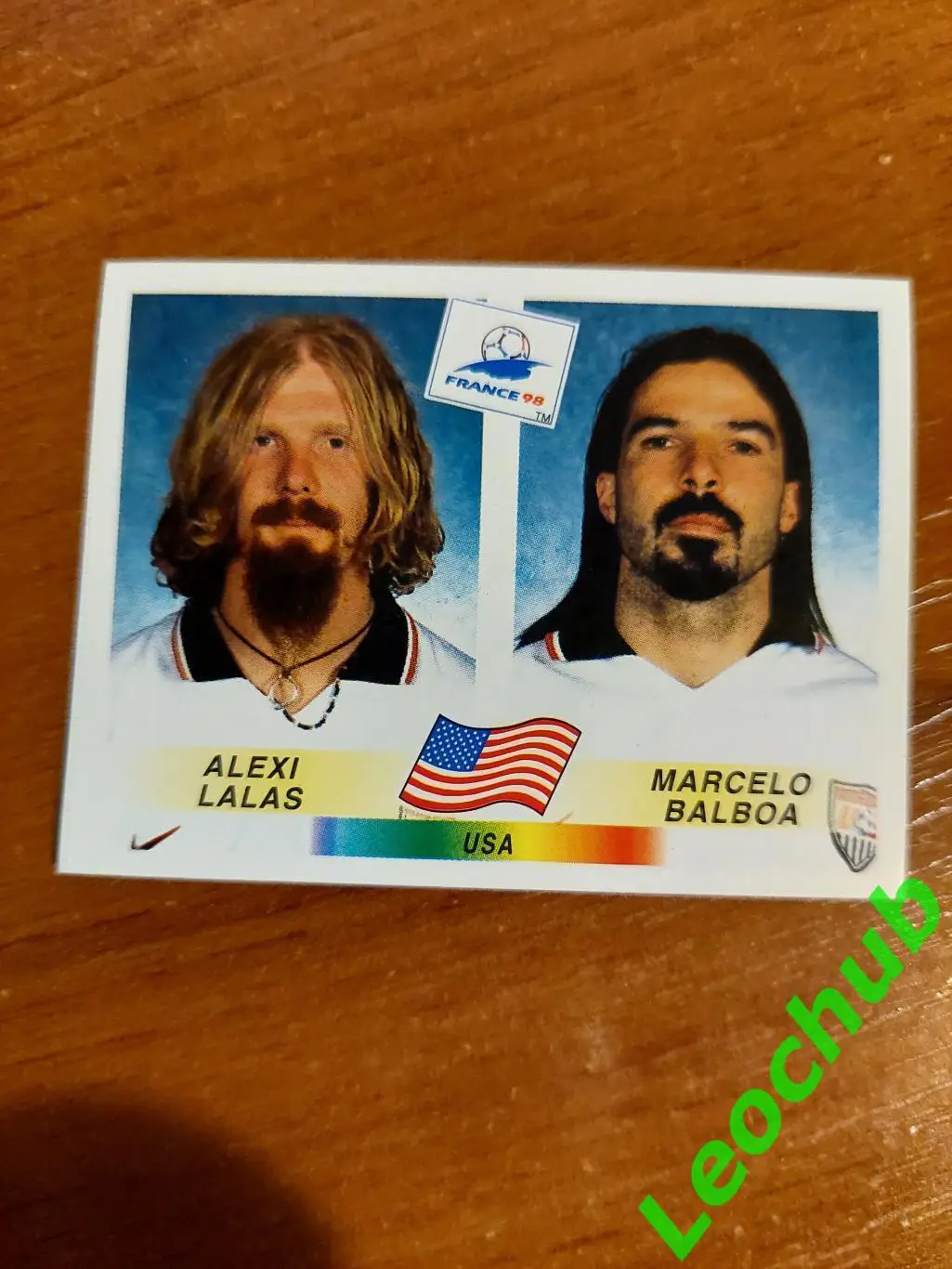 Наклейки Panini.ЧС Франція 1998. Команда США!