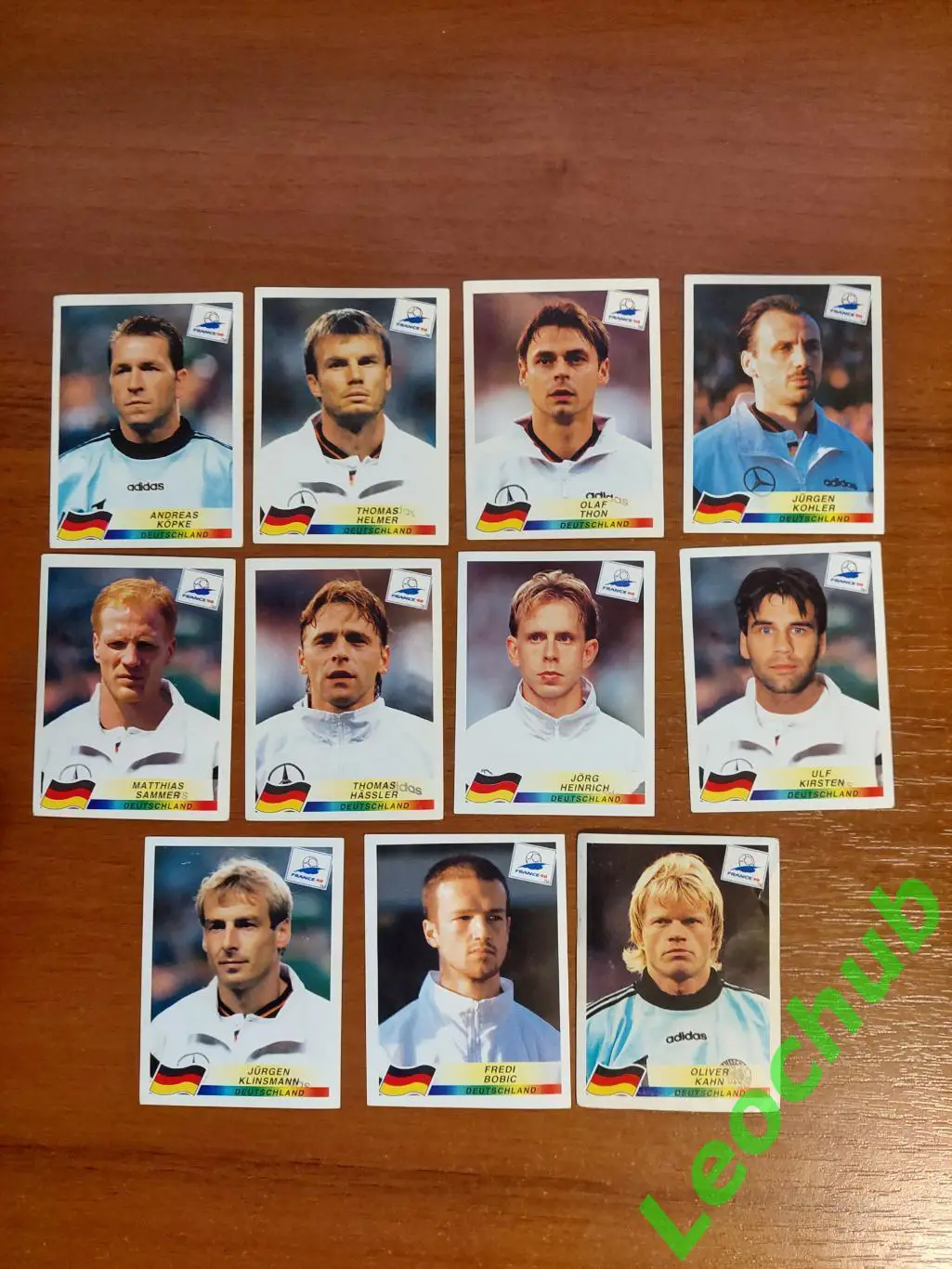 Наклейки Panini. ЧС Франція 1998. Команда Німеччини.
