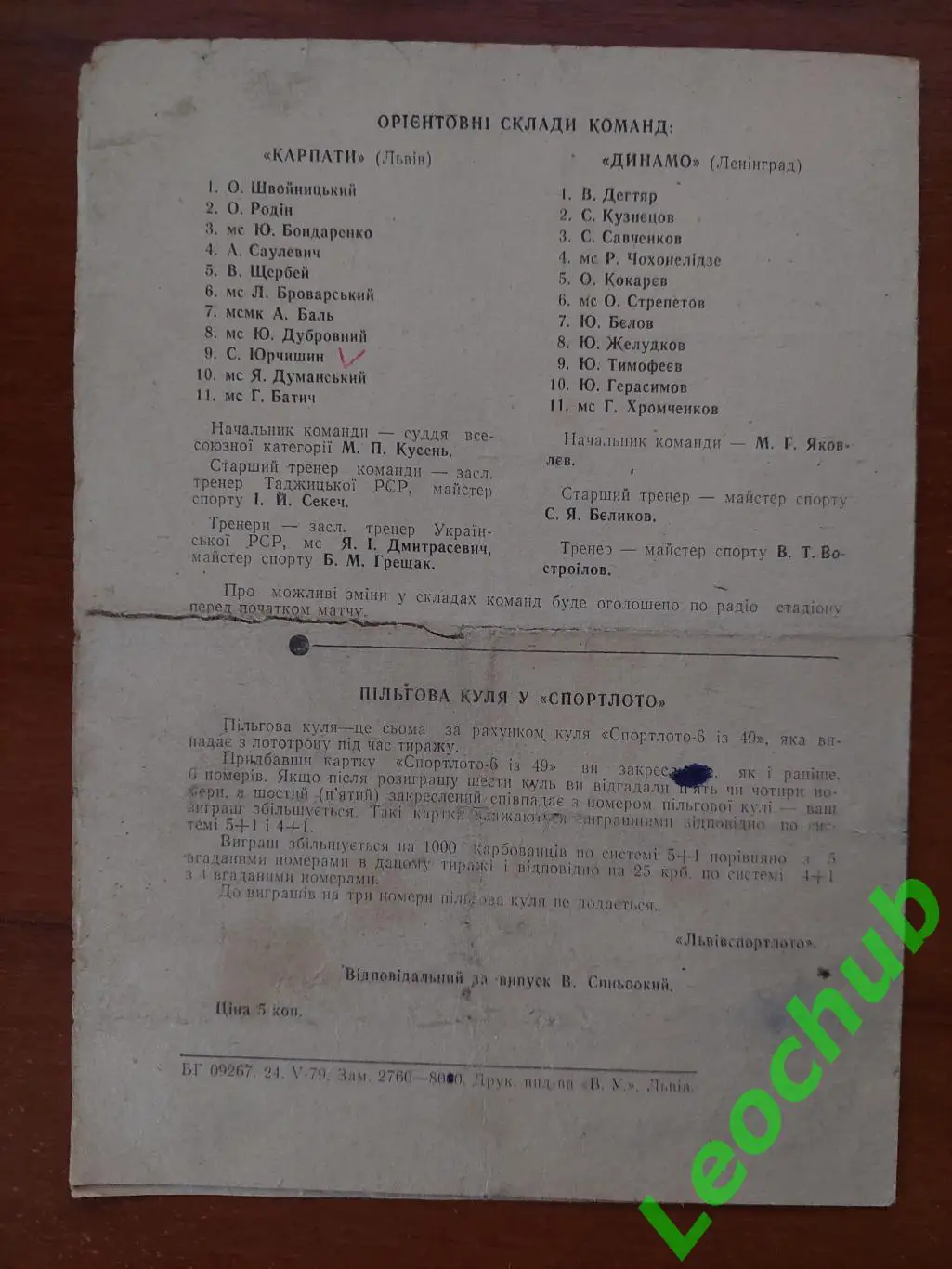 Карпати(Львів) - динамо(ленінград) 29.05.1979 гр. 1