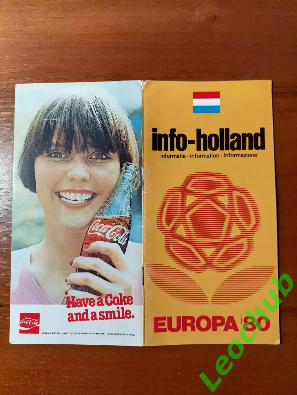 Інформаційна програмка збірної Нідерландів до ЧЄ 1980.