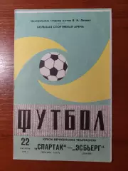спартак(москва) - Есб'єргЭсбьерг(Данія) 22.10.1980