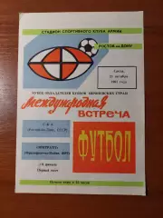 ска(ростов) - Ейнтрахт(ФРН) 21.10.1981