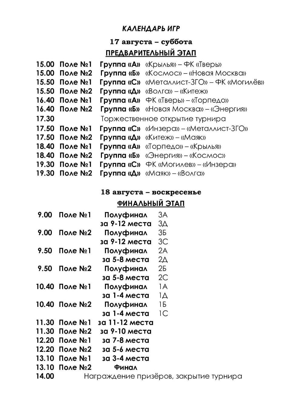 XIII Турнир по футболу среди ветеранов старше 50 лет памяти М М. Кренделева 2